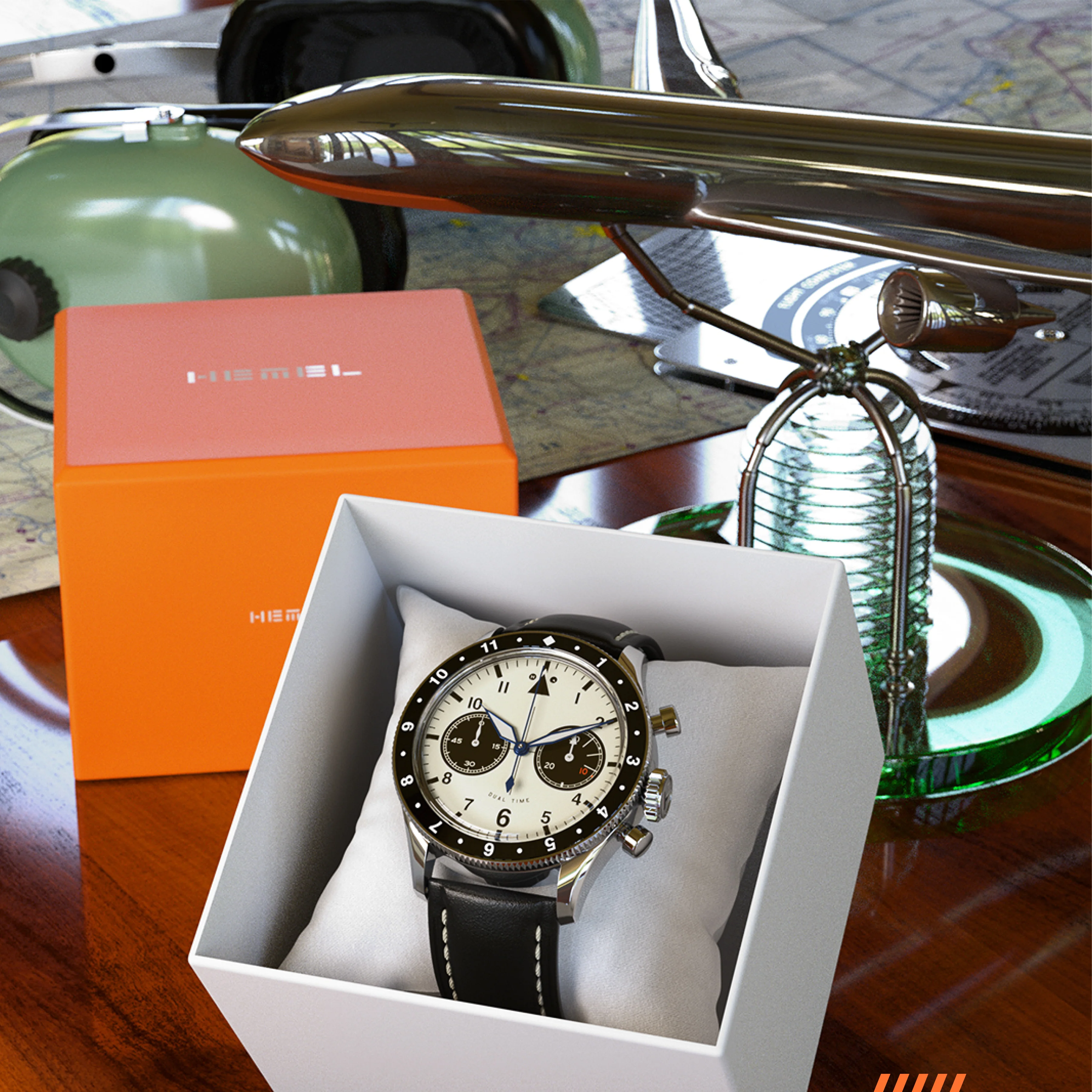 The Hawkeye Chronograph / Long Island Watch Special Collaboration (Parchment White Dial) - Image 11